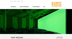 Desktop Screenshot of kunstmuseumsg.ch